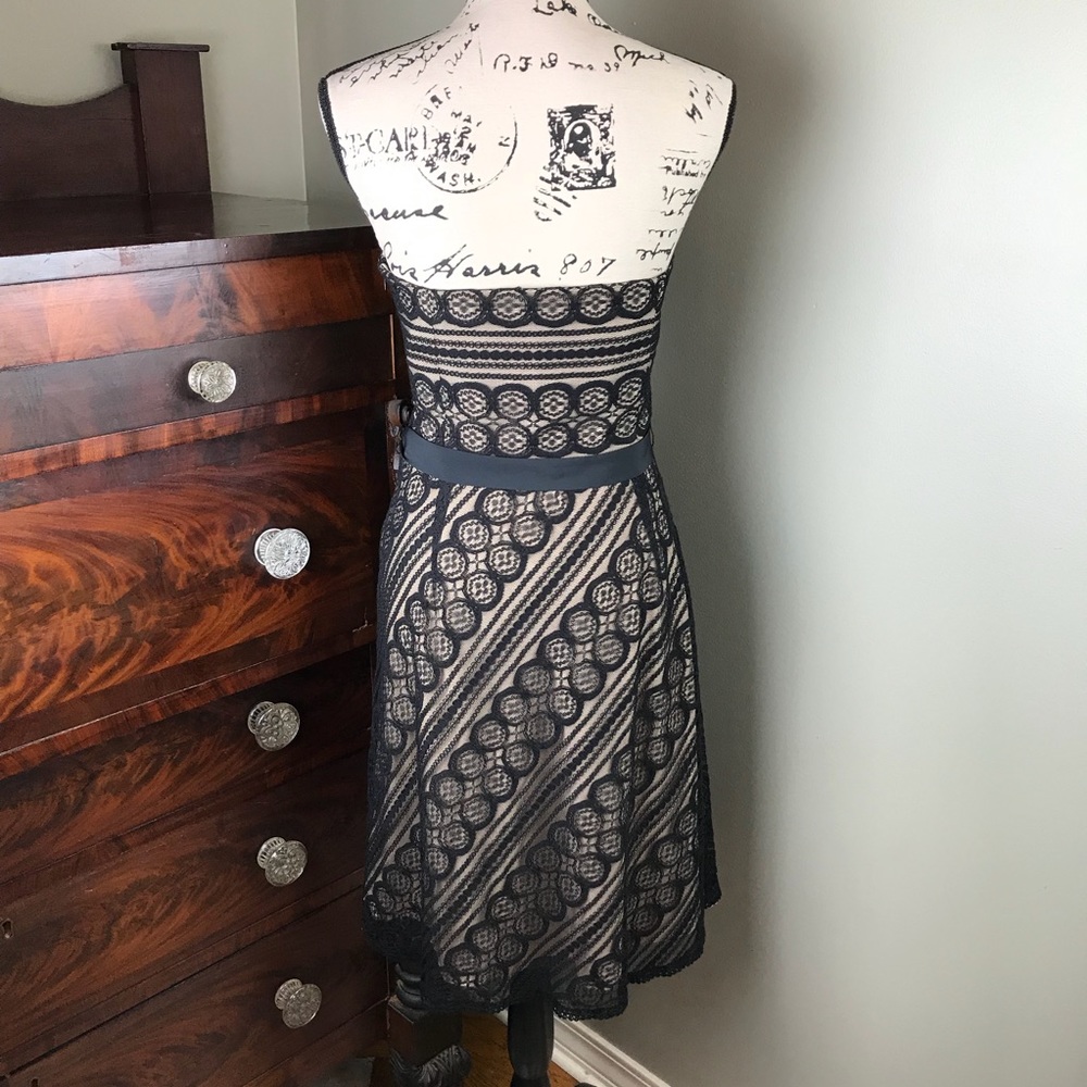 Ann Taylor LOFT Black Lace Dress Size 8P - Picture 5 of 6